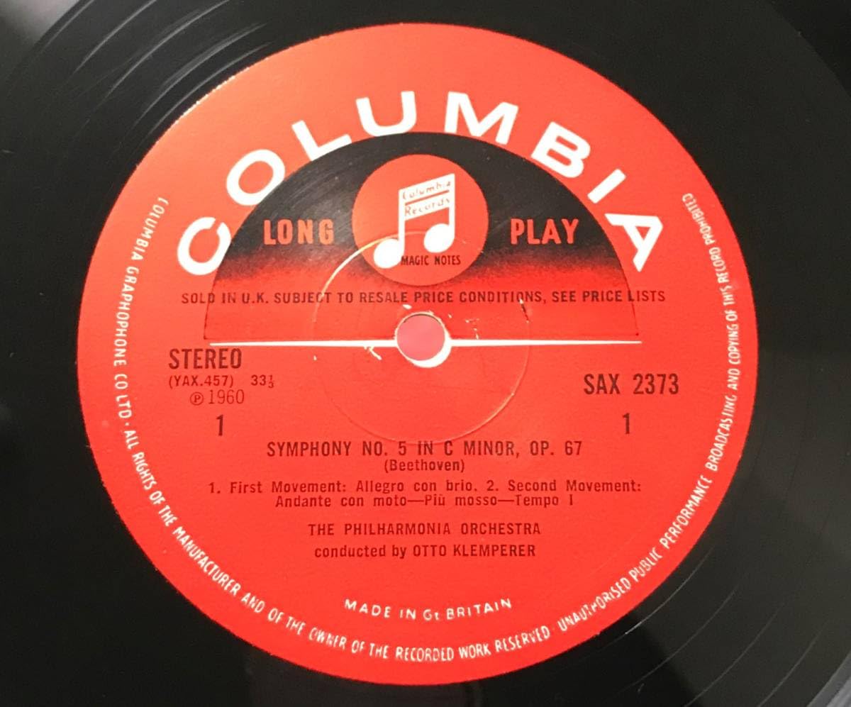 Amazon.co.jp: 英Columbia SAX2373☆クレンペラー ベートーヴェン